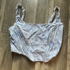 PacSun zebra corset